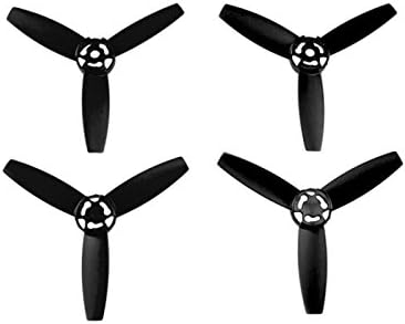 2 Pairs Propellers Main Blades Rotors Props Part for Parrot Bebop Drone 3.0 (Black)