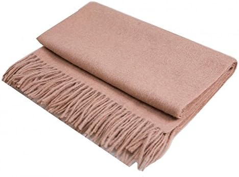 Womens Lambswool Scarf Pashmina Shawl Wraps With Tassels Solid Color 70'' Long