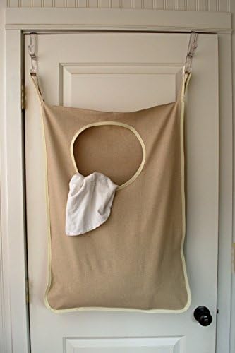Hanging Hamper Laundry Bag Natural Linen
