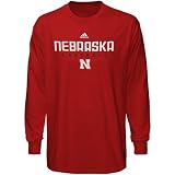 adidas Nebraska Cornhuskers Scarlet Sideline Long Sleeve T-shirt