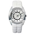 Police - PX11299B -Montre Homme Acier - Quartz Analogique - Fond Blanc - Bracelet Cuir Blanc