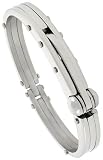 8 1/2 Gent's Surgical Steel Bangle Bracelet 1/2 (13 mm) wide