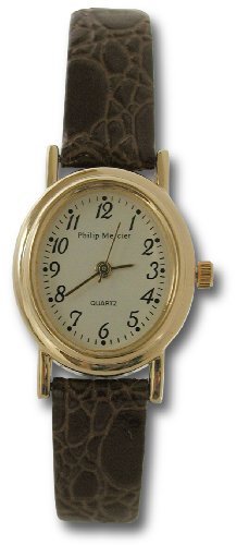 Philip Mercier Damen-Armbanduhr Analog  Braun SML16/C