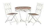 Stylish Metal Wood Bistro Patio Set