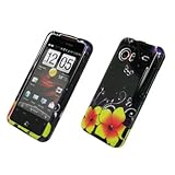 EMPIRE Carbon Fiber Yellow Flower Design Hard Case Cover for Verizon HTC Dr ....