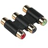 Hama - 48619 - Connectique - Adaptateur Or 3 RCA femelle/femelle