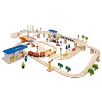 Plan Toys - Road and Rail Set 110