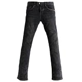Doublju Mens Washing Low Rise Slim Jeans (JXW301)