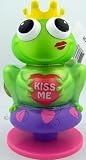 Kiss Me Prince Frog Valentines Day Candy Dispenser Pooper W/ Graeters Hard Candy