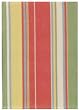 Durable Flat Weave 100% Cotton Colorful Green and Red Striped Dishtowel 18" X 28" Set / 6