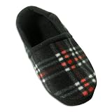 Puritan - Mens A-Line Slipper, Black, White, Red