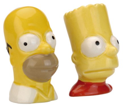 Berghoff - 1500041 -  Les Simpsons - Sali�re et Poivrier Bart & Homer Simpson