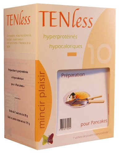 Hyperprotéiné minceur Tenless - Préparation pour Pancakes - Boîte de 7 sachets de 25g