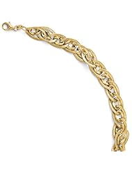 Leslies 14k Fancy Link Bracelet Length 7.5"