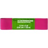 Dritz Soft Waistband Elastic, 1.5 by 2-Inch, Berry