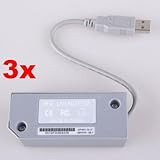 Neewer 3x USB LAN Network Adapter Connector for Nintendo Wii