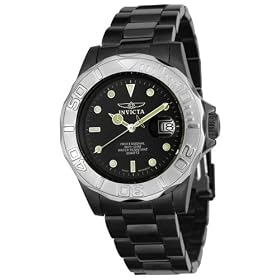 Invicta Men's Pro Diver Collection Black Ion-Plated Watch #4859