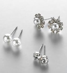 Assorted Stud Trio Earrings Set