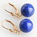 14K Yellow Gold 10.8 CTW Blue Lapis Earrings - OldCities Estate Jewelry