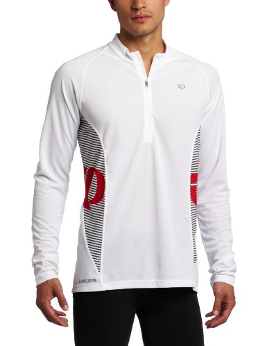 Pearl Izumi Men's Fly Intercool Long Sleeve Shirt, White, Small