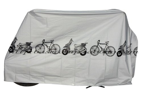 KLOUD ® Grey polyester waterproof bike / bicycle cover + KLOUD cleaning cloth
