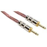 HOSA SPEAKER CABLE, CLEAR INSULATION, 12AWG x2, 3 ft.Uses Jumbo-shell 1/4" Plugs. (Discontinued by Manufacturer)