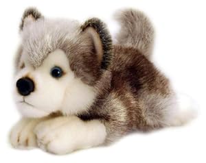 peluche geante chien husky