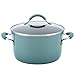 Rachael Ray Cucina Hard Porcelain Enamel Nonstick Cookware Set, 12-Piece, Agave Blue