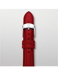 MICHELE MS16AA050602 16mm Patent Leather Red Watch Strap
