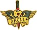 Illicit Mickey Martin Tattoo Patch - Skull Heart Dagger