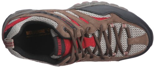 Wolverine Men's Hatch Hiking Shoe Gunsmoke/Scarlet 6841 12 UK