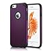iPhone 6 Case, iPhone 6s Cases,Lookly Premium Extra Slim Hybrid Shockproof Case,Protective Case Cover for iPhone 6/iPhone 6s (4.7 inch Screen) with Screen Protector (Black+Purple)