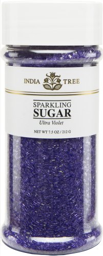 India Tree Ultra Violet Sparkling Sugar, 7.5 oz (Pack of 3)