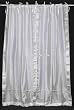 White Tie Top / Ribbon Top Purple Silk Sari fabric Drapes, Panels, Curtains