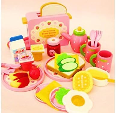 I today Mamayo! Wooden play house Good morning set strawberry mother garden (strawberry toaster)
