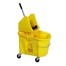 Continental 335-37YW, Splash Guard and Backsaver Combo Set with Down-Press Wringer, Yellow (Case of 1)