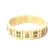 Classic Bone Mah Jong Stretch Bracelet