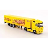 Mercedes Actros LH 02 trailer/rimorchio contenitore, Signore Tom, modello di auTomobile, modello prefabbricato, Herpa Magic 1:87 Modello esclusivamente da collezionedi Herpa Magic