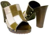 Coach Esa Brown Signature Patchwork Slides