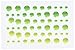 Doodlebug Sprinkles Glossy Enamel Adhesive, Limeade Dots, 54-Pack