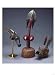 A Bambara Mule Head Marionette, a Bambara Marionette Head and a Gurunsi Animal Mask G...