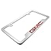 GMC in Red Chrome Metal 50 States License Plate Frame