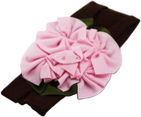 Lovely Ovely Unusal Cotton Girls Baby Flower Headband Hairband Bow Five Pink Flowers