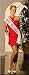 Beauty Contest Winner 3 Piece Costume Includes Mini Dress, Sash and Rose. Sizes Small, Medium, Large, 1X/2X or 3X/4X.