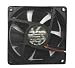 Coolerguys 80x25mm Ultra Quiet Low Speed Dual Ball Bearing Fan CG08025L12B2-3Y