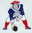 New England Patriots Throwback 3"x3" Decal / Cling