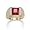 Men's Sim. Ruby Ring Size 8
