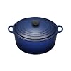 Le Creuset Cast Iron Round Casserole, Graded Blue, 22 cm