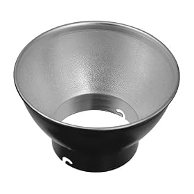 Fotodiox 11-Elin-Ref-8 Fotodiox 8-Inch Reflector for Elinchrom Strobe Light Calumet Genesis Strobe Light - Black