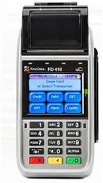 First Data Fd410 Wireless Credit Card Machine W/emv Reader Gprs